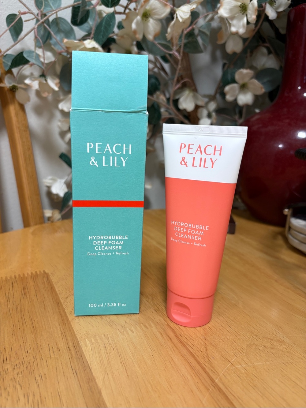 Peach & Lily Hydrobubble Deep Foam Cleanser Full Size 3.38oz, BNIB, SEALED, New
